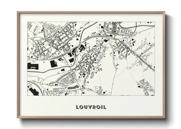 Une affiche de carte sur Louvroil