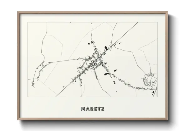 Une affiche de carte sur Maretz