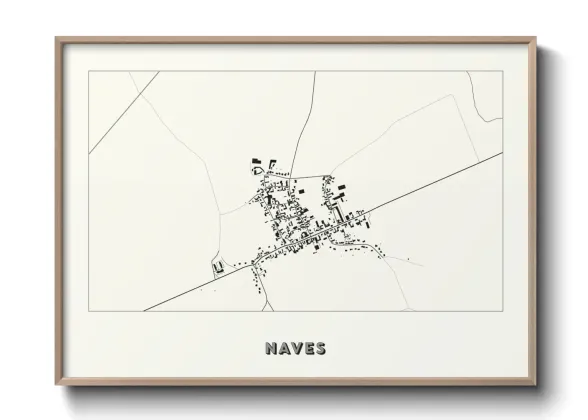 Une affiche de carte sur Naves