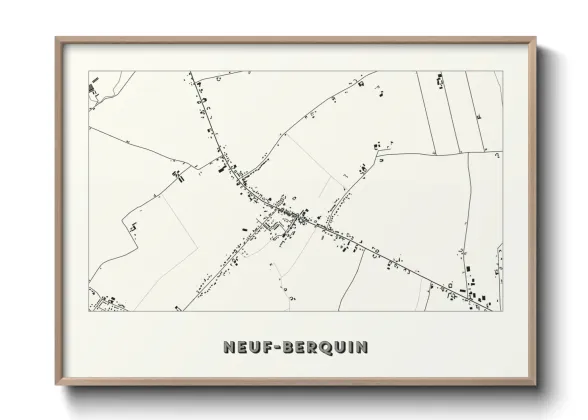 Une affiche de carte sur Neuf-Berquin