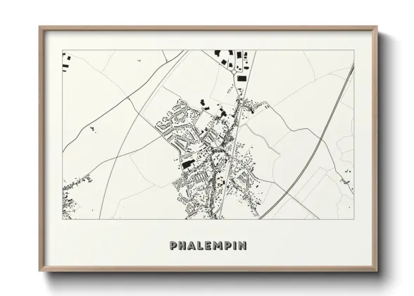 Une affiche de carte sur Phalempin