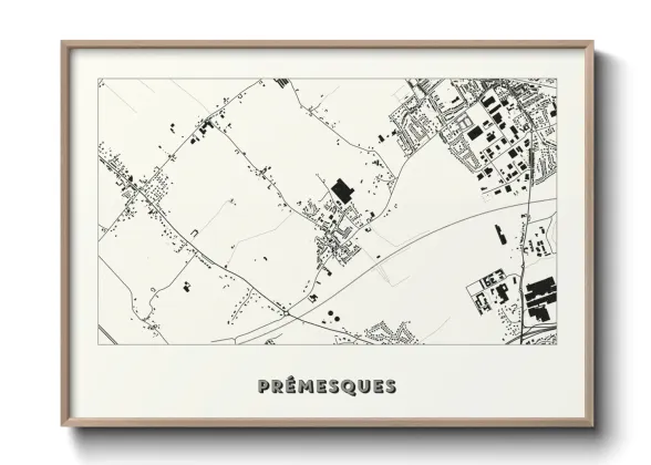 Une affiche de carte sur Prémesques