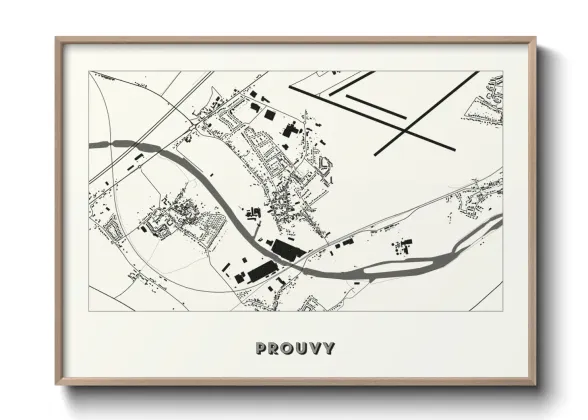 Une affiche de carte sur Prouvy