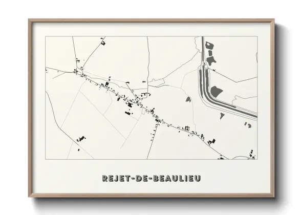 Une affiche de carte sur Rejet-de-Beaulieu