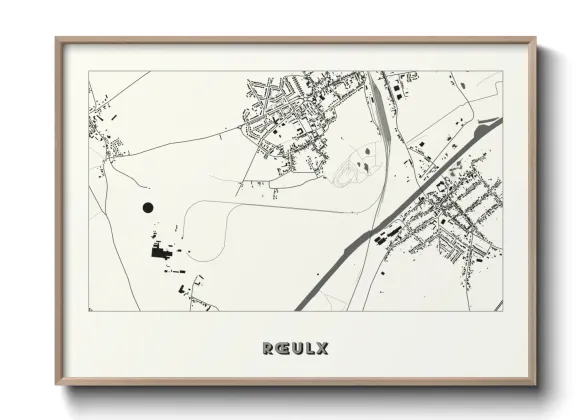 Une affiche de carte sur Rœulx