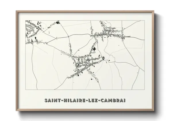 Une affiche de carte sur Saint-Hilaire-lez-Cambrai