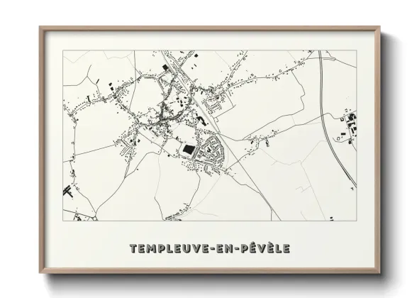Une affiche de carte sur Templeuve-en-Pévèle