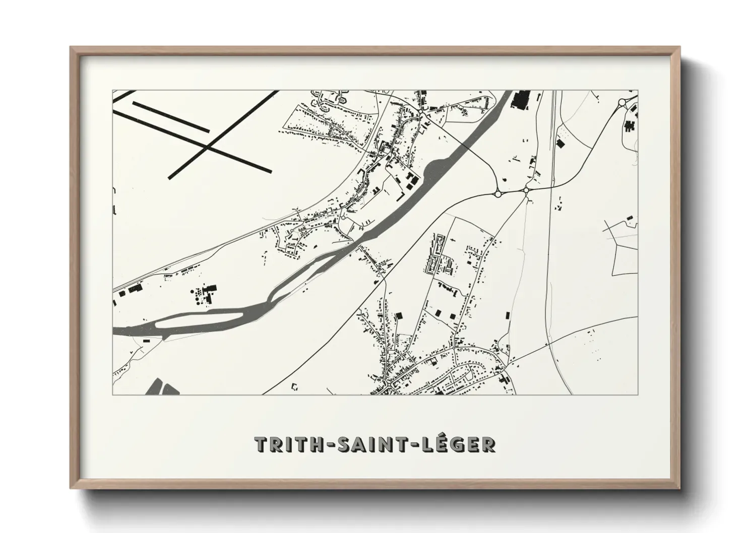 Un poster carteTrith-Saint-Léger