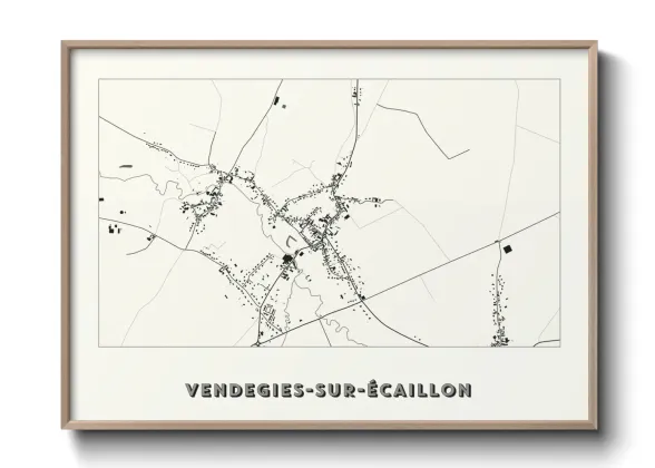 Une affiche de carte sur Vendegies-sur-Écaillon