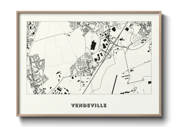 Une affiche de carte sur Vendeville