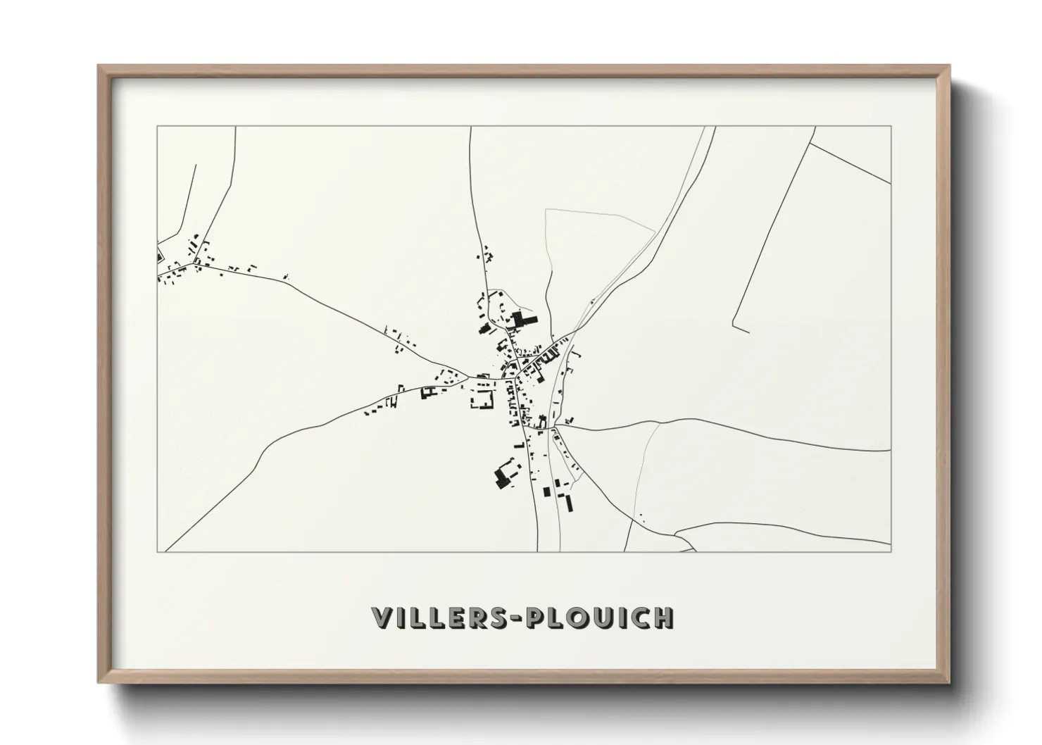 Un poster carteVillers-Plouich