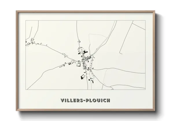 Une affiche de carte sur Villers-Plouich
