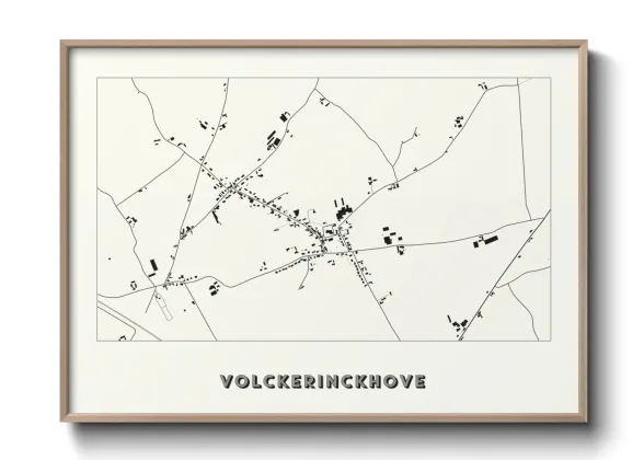 Une affiche de carte sur Volckerinckhove