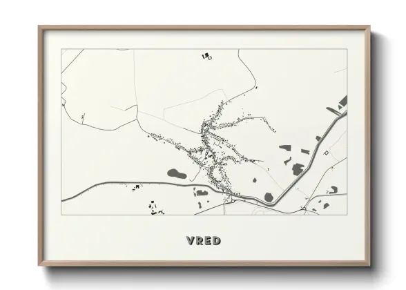 Une affiche de carte sur Vred