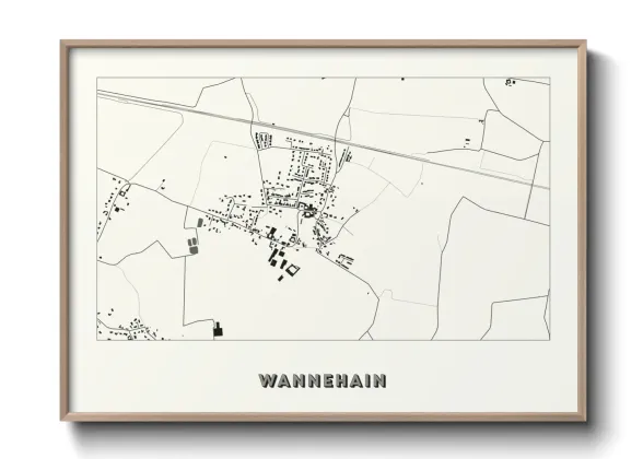 Une affiche de carte sur Wannehain