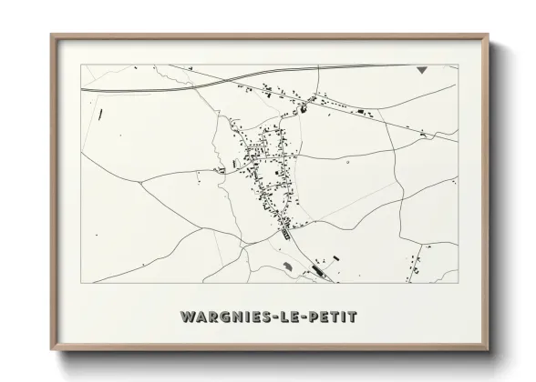 Une affiche de carte sur Wargnies-le-Petit