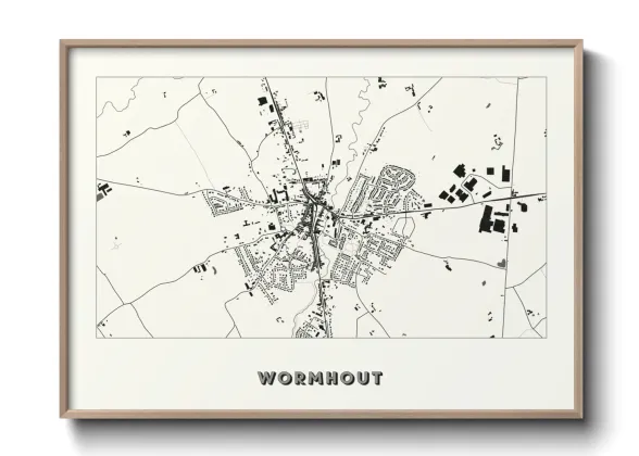 Une affiche de carte sur Wormhout