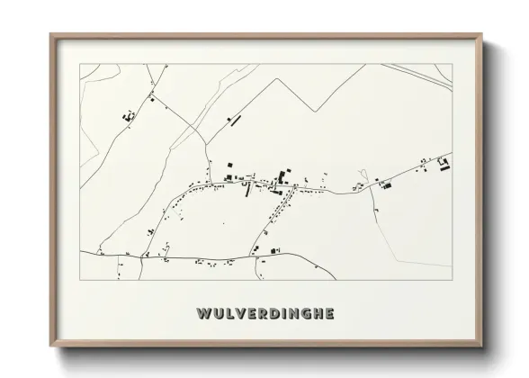 Une affiche de carte sur Wulverdinghe