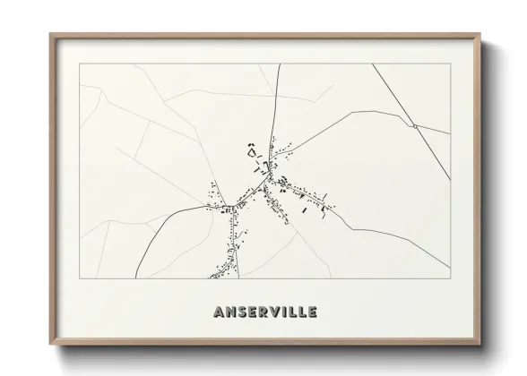 Une affiche de carte sur Anserville