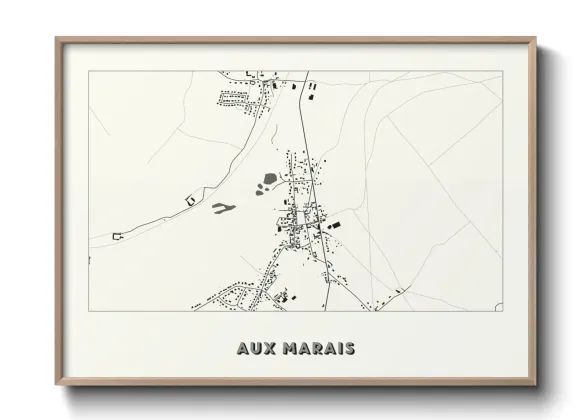 Une affiche de carte sur Aux Marais