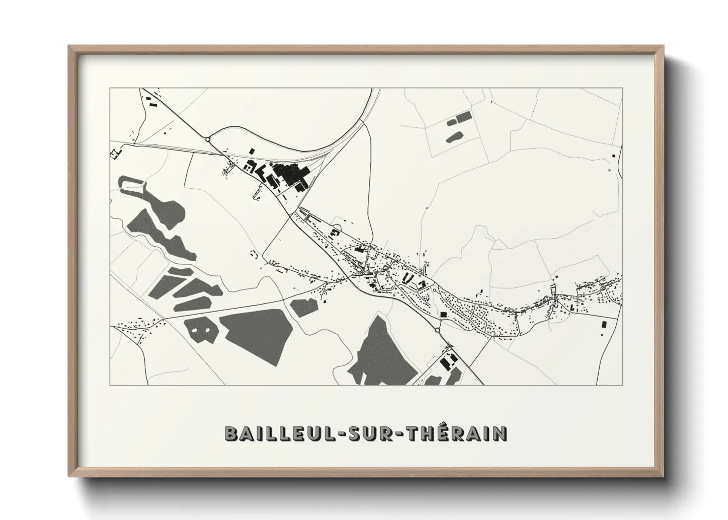 Un poster carteBailleul-sur-Thérain