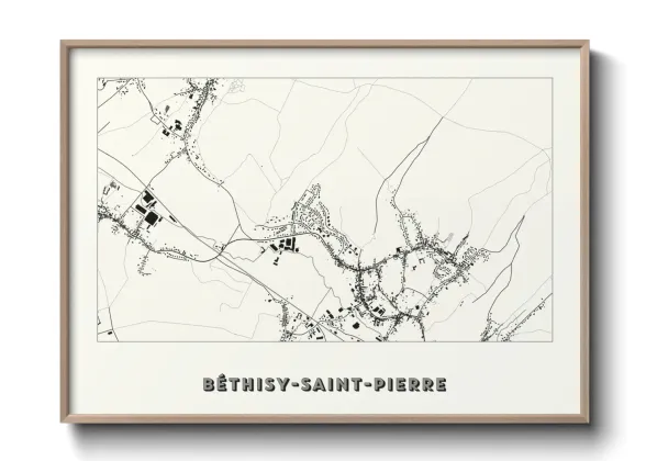 Une affiche de carte sur Béthisy-Saint-Pierre