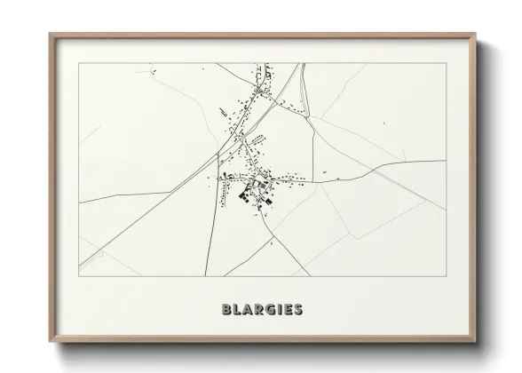 Une affiche de carte sur Blargies
