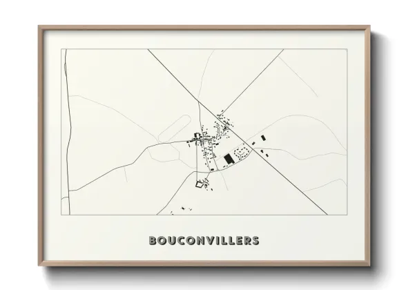 Une affiche de carte sur Bouconvillers