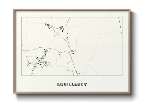 Une affiche de carte sur Bouillancy