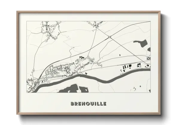 Une affiche de carte sur Brenouille