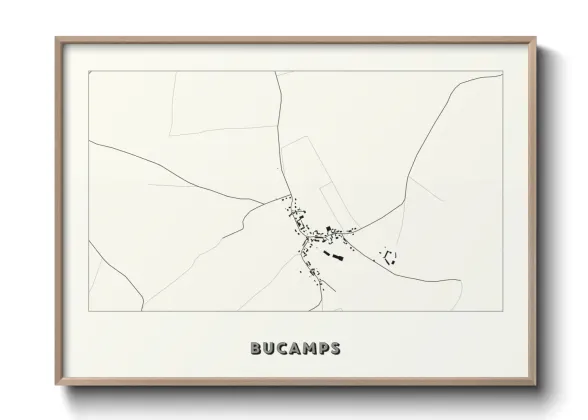 Une affiche de carte sur Bucamps