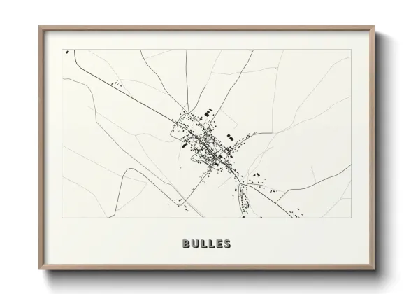 Une affiche de carte sur Bulles