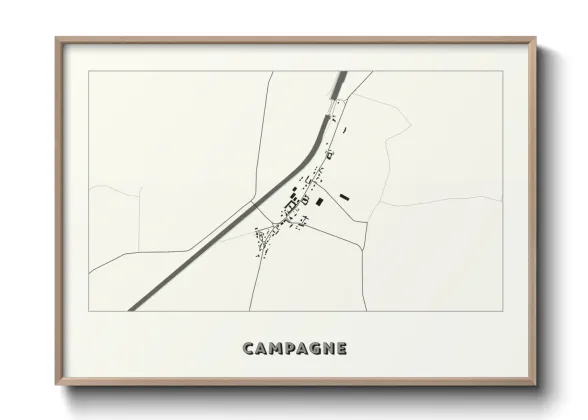 Une affiche de carte sur Campagne