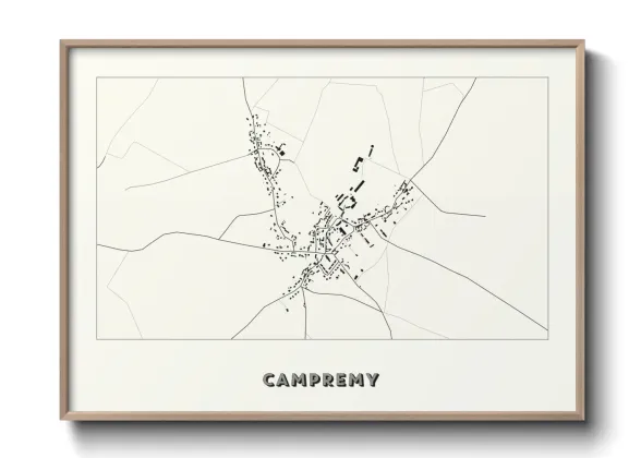 Une affiche de carte sur Campremy
