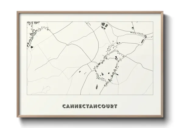 Une affiche de carte sur Cannectancourt