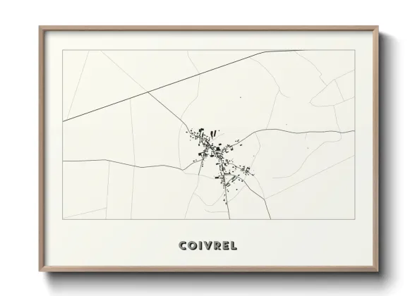 Une affiche de carte sur Coivrel