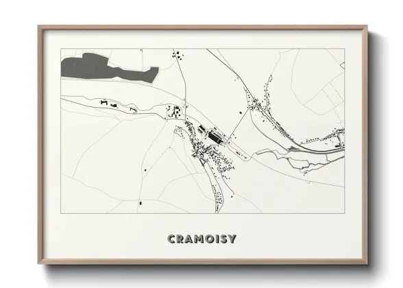 Une affiche de carte sur Cramoisy