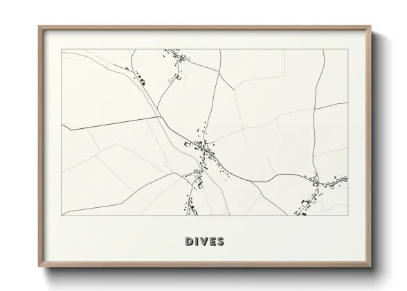 Une affiche de carte sur Dives