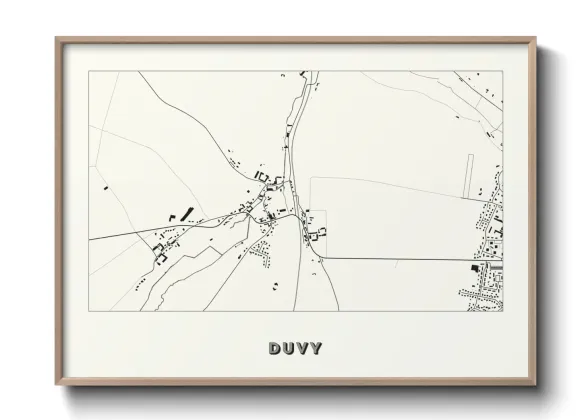 Une affiche de carte sur Duvy