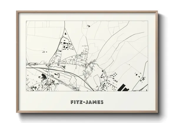 Une affiche de carte sur Fitz-James