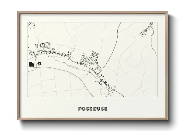 Une affiche de carte sur Fosseuse