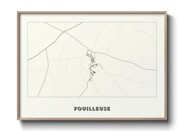 Une affiche de carte sur Fouilleuse