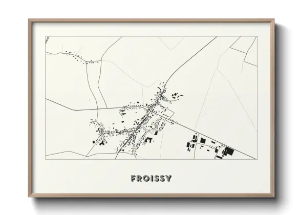 Une affiche de carte sur Froissy