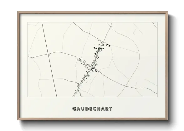Une affiche de carte sur Gaudechart