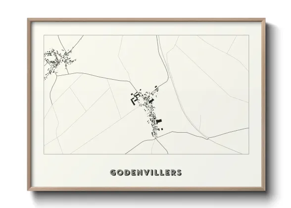 Une affiche de carte sur Godenvillers