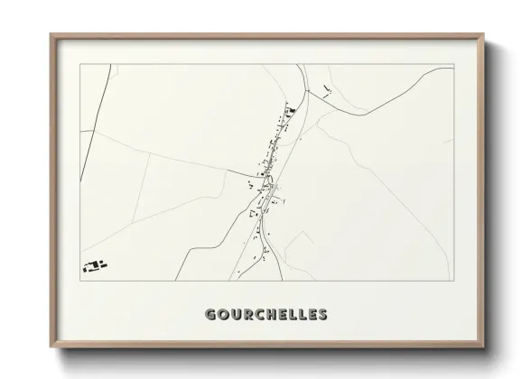 Une affiche de carte sur Gourchelles