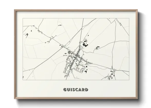 Une affiche de carte sur Guiscard