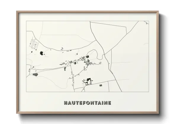 Une affiche de carte sur Hautefontaine