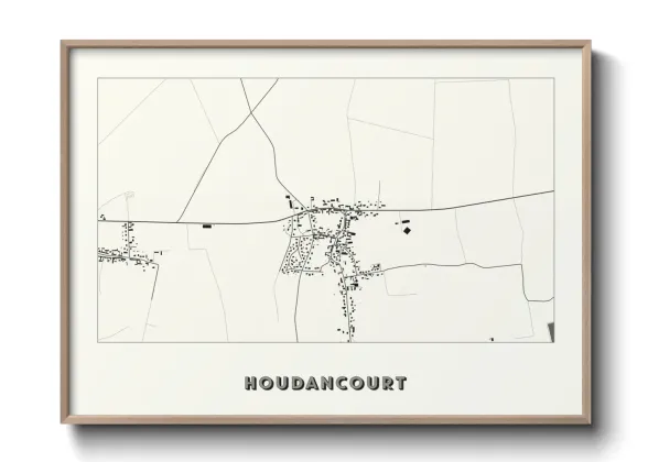 Une affiche de carte sur Houdancourt