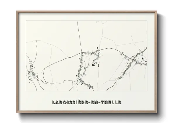 Une affiche de carte sur Laboissière-en-Thelle